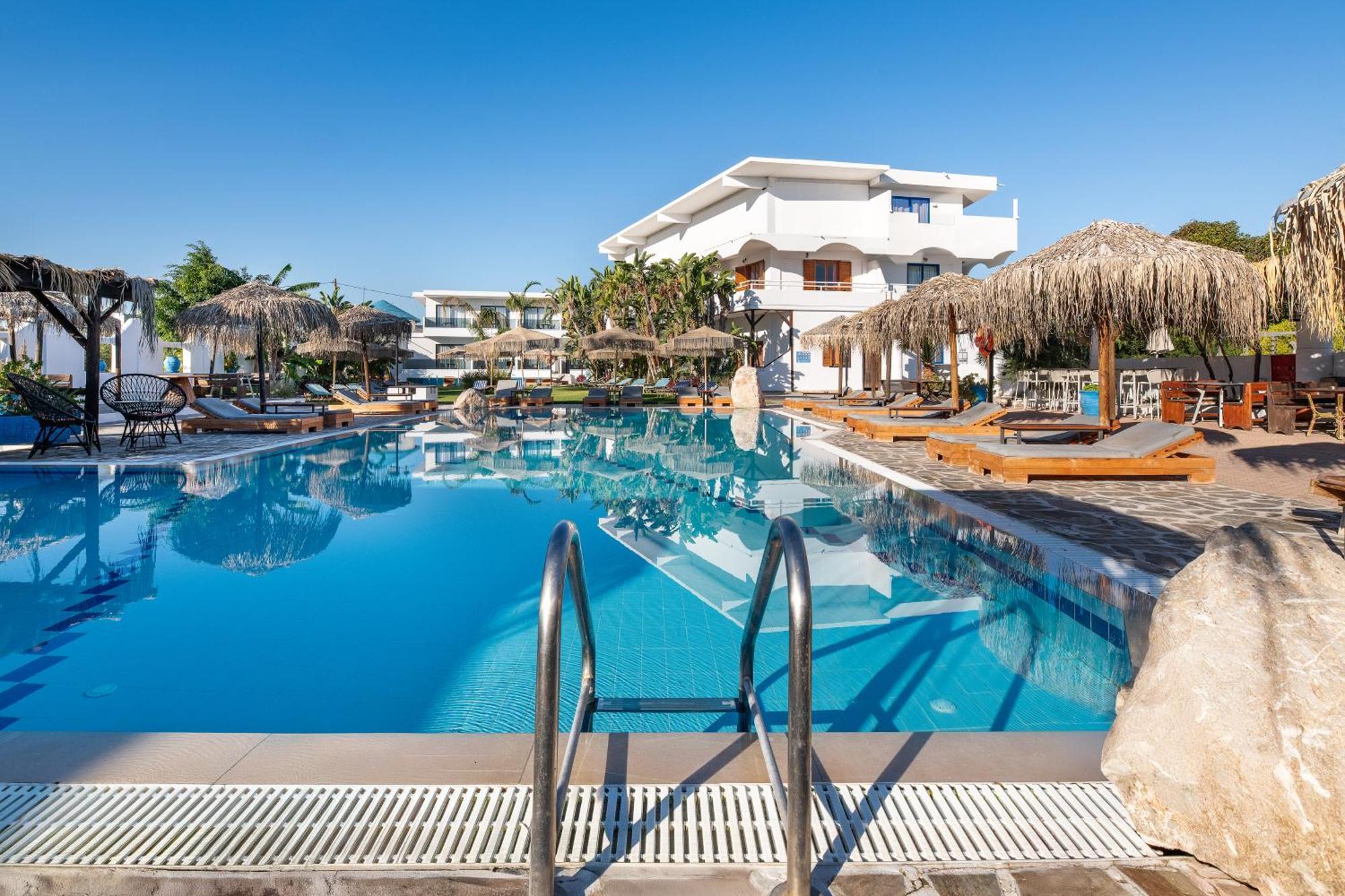 Aquarius Beach Hotel Faliraki Bagian luar foto